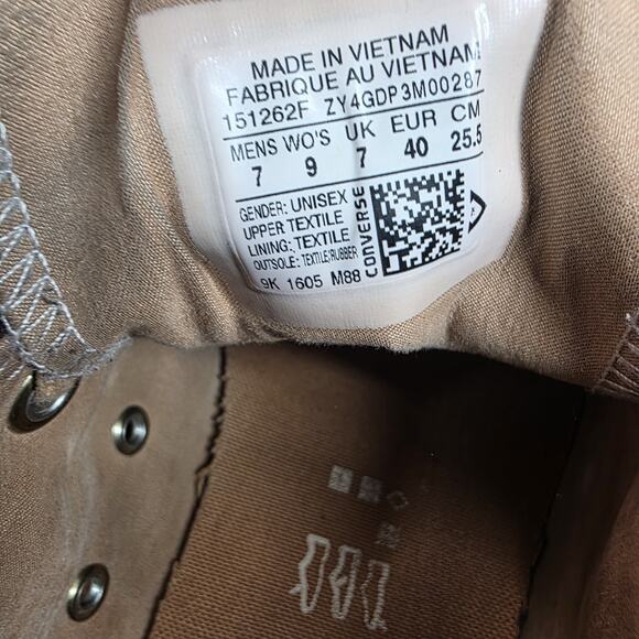 Converse Chuck Taylor All Star Womens Brown White Size 9 Low Top Shoes 151262F - Picture 9 of 10